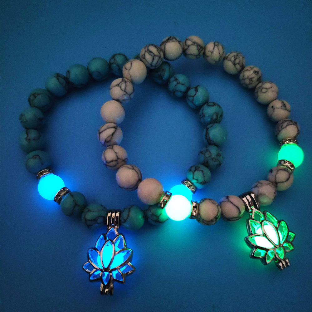 Glowing Lotus Healing Bracelet