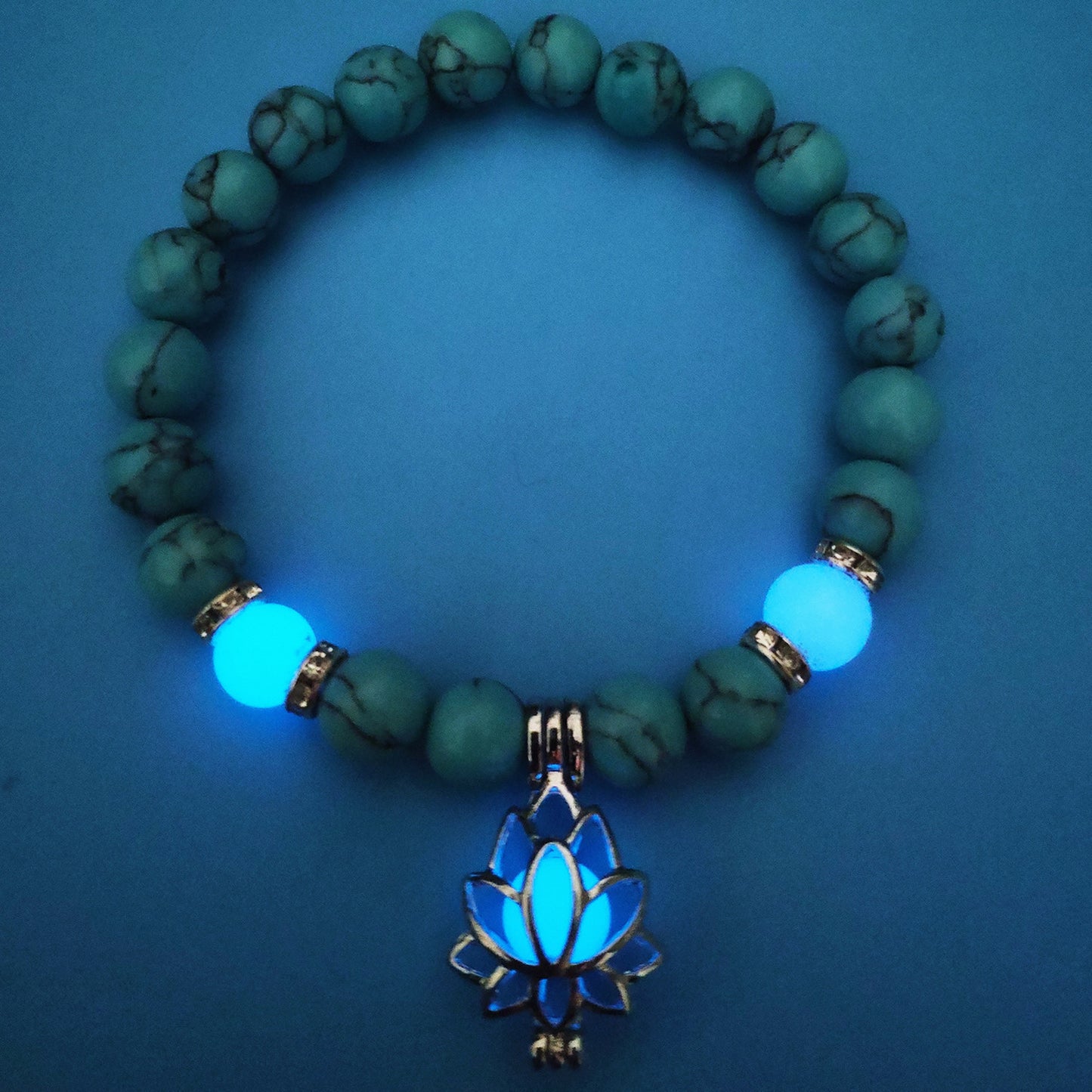 Glowing Lotus Healing Bracelet