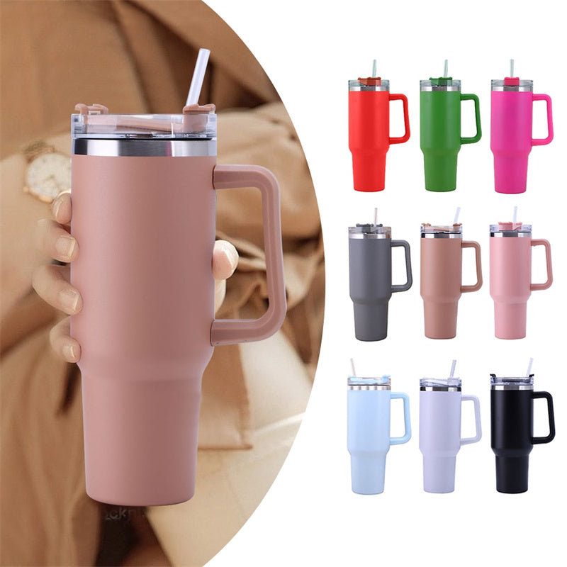 Travel Mug with Straw