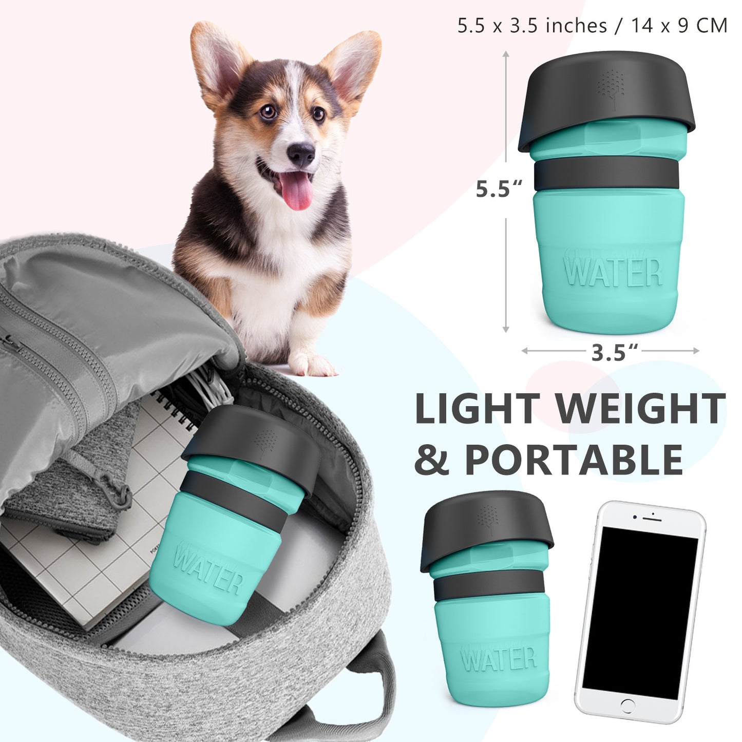 Foldable Pet Water Bottle