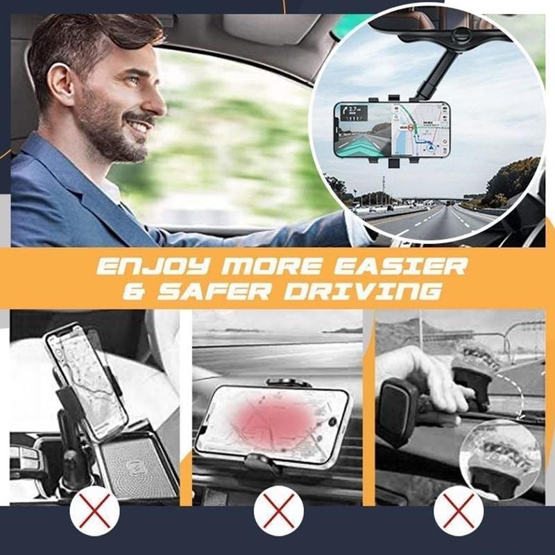 Car Rearview Mirror Phone Holder