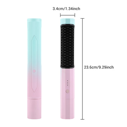 Rechargeable Wireless Straightening Brush