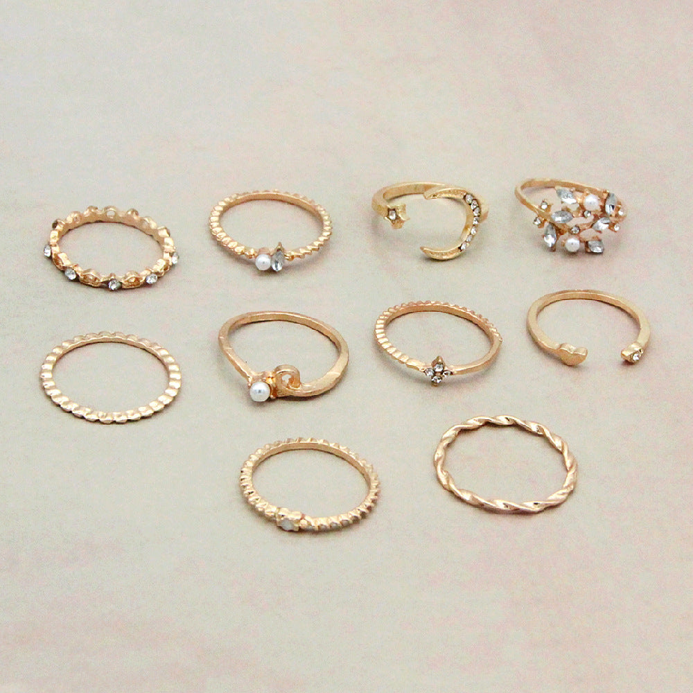 Bohemian 10-Piece Ring