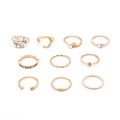 Bohemian 10-Piece Ring