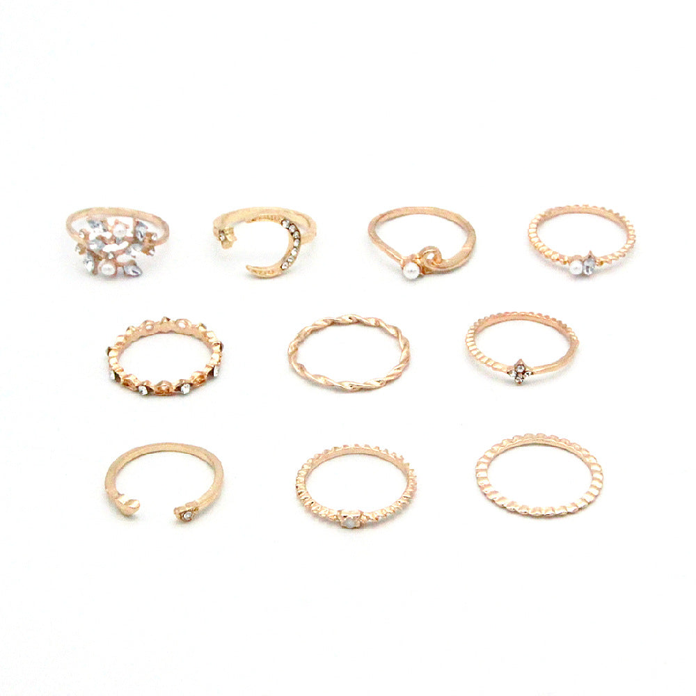 Bohemian 10-Piece Ring