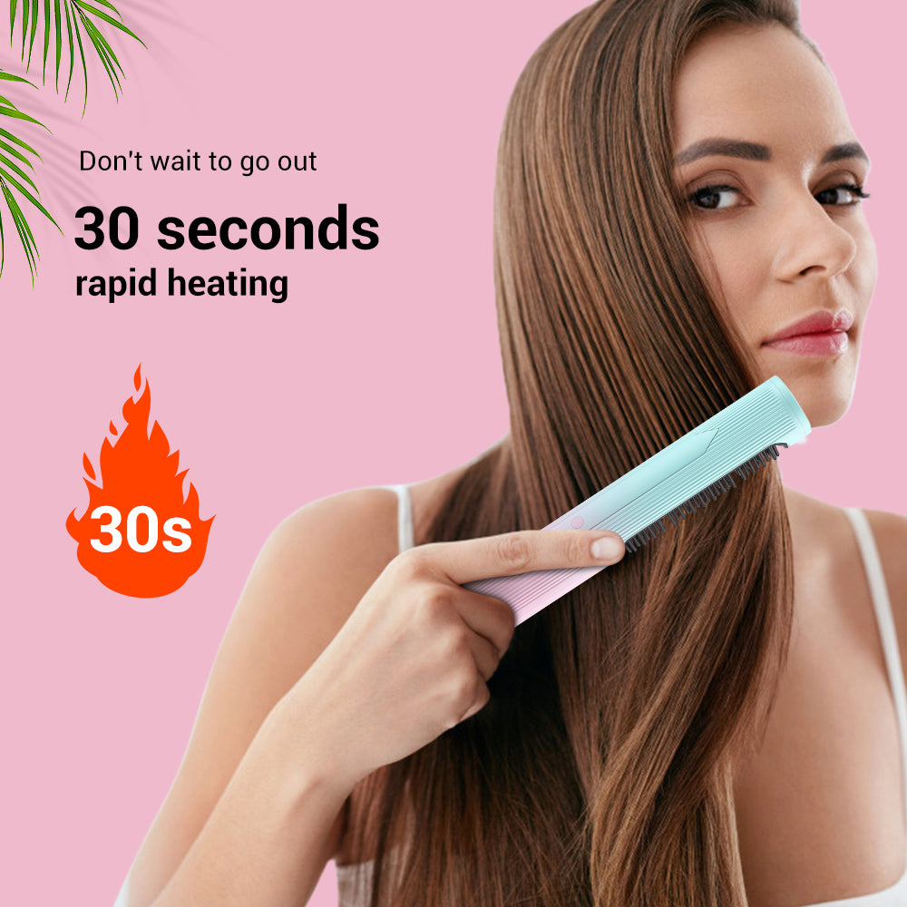 Rechargeable Wireless Straightening Brush