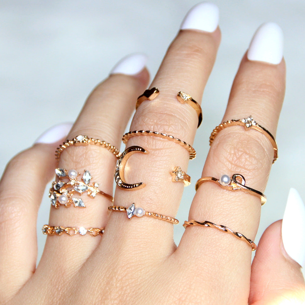 Bohemian 10-Piece Ring